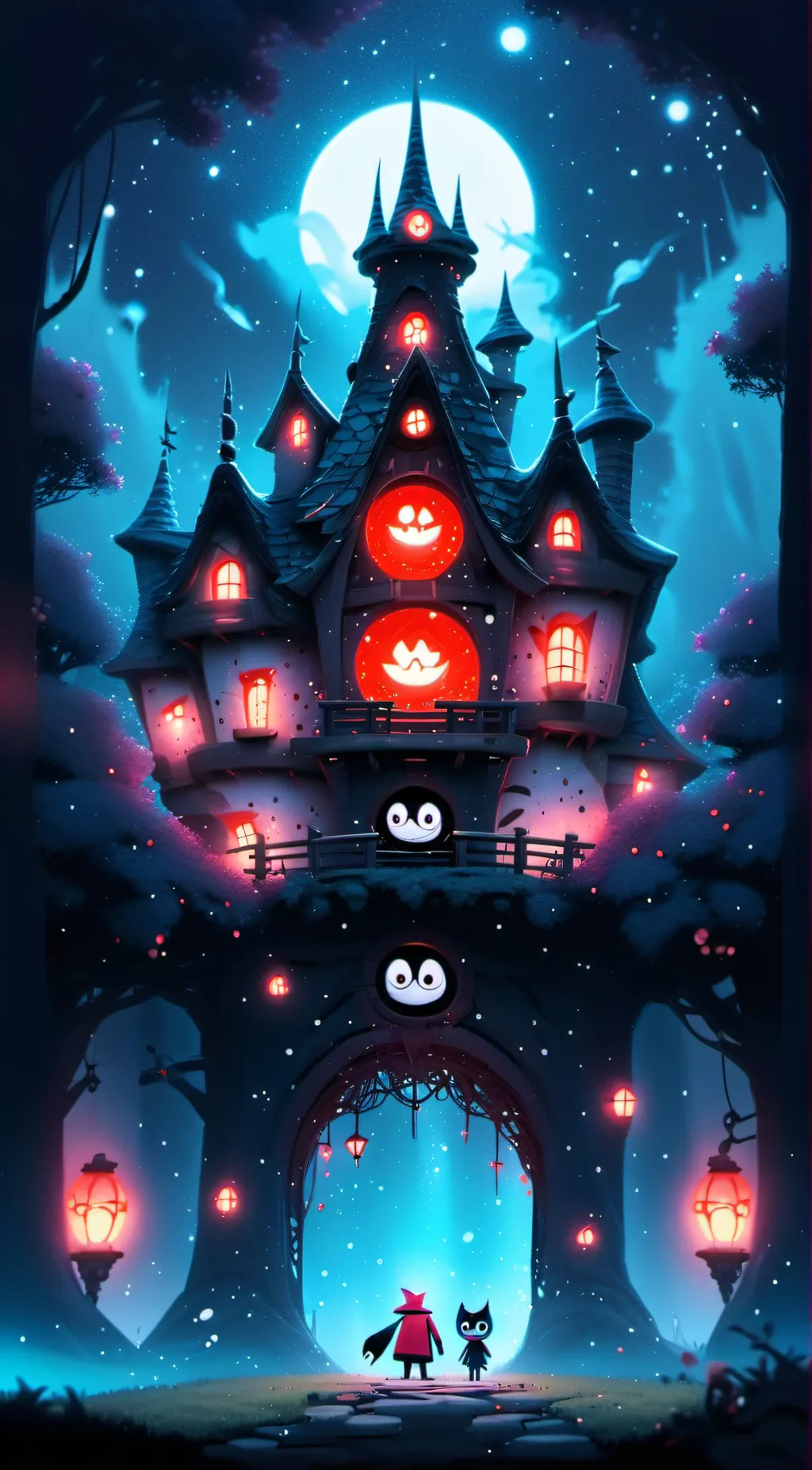 ai character: Mashup thing ig??? background