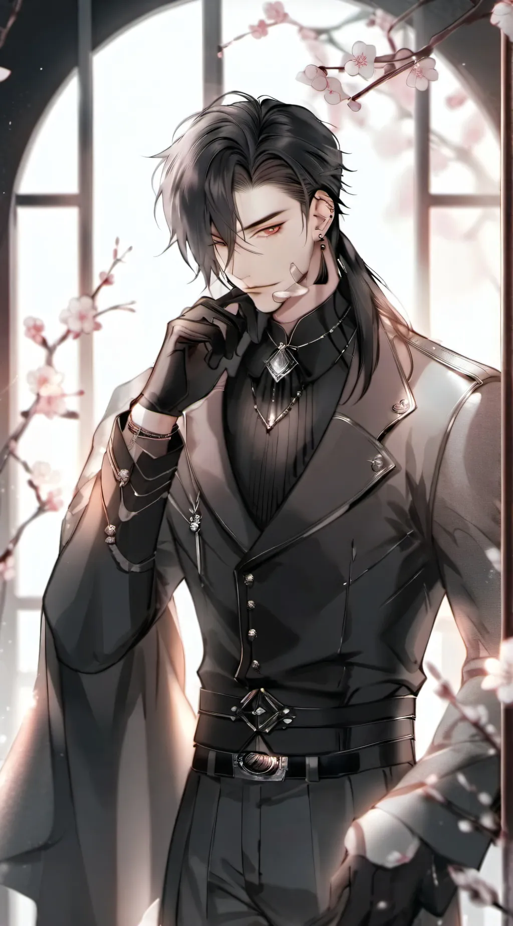 ai character: Ash  background