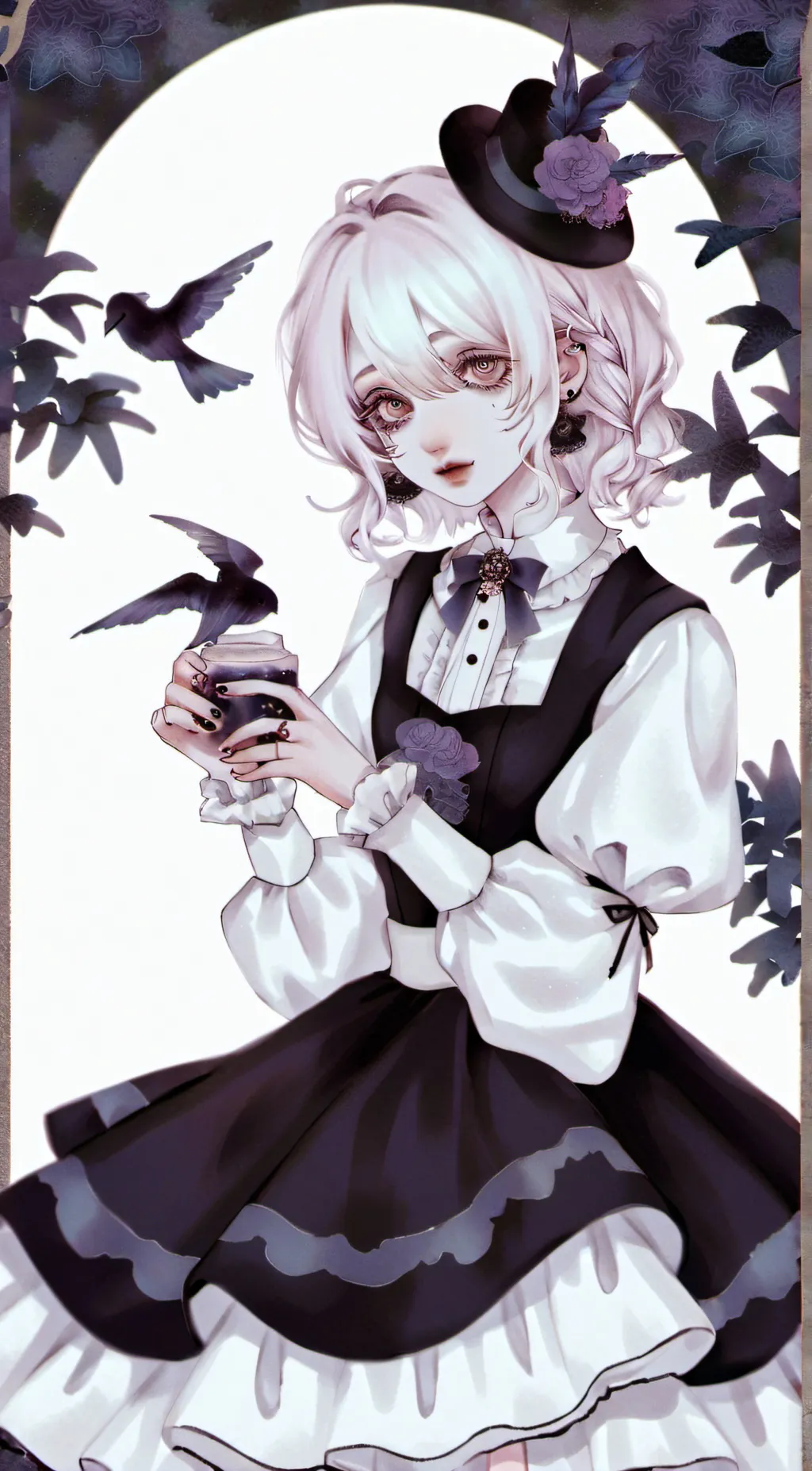 ai character: Autumn background