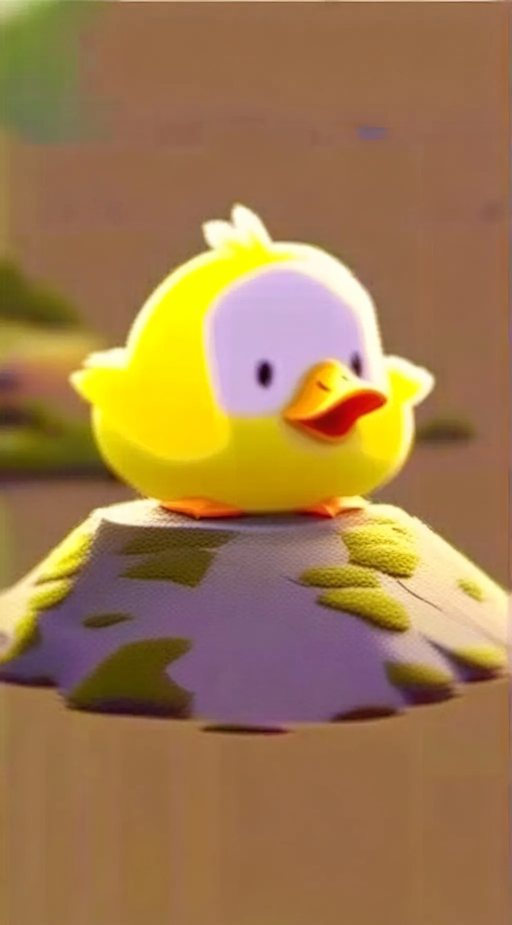 ai character: Crying Duckie  background