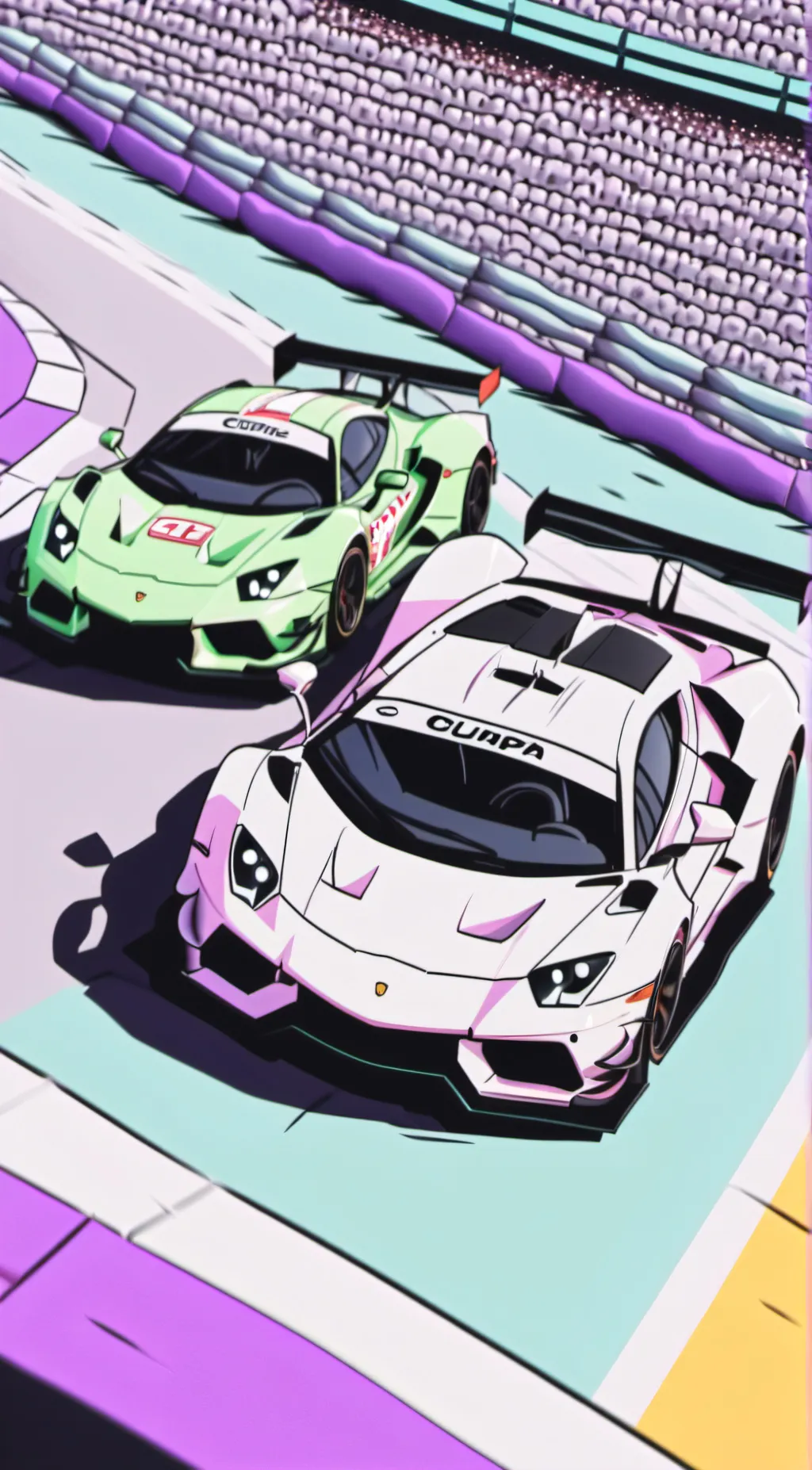 ai character: racing background