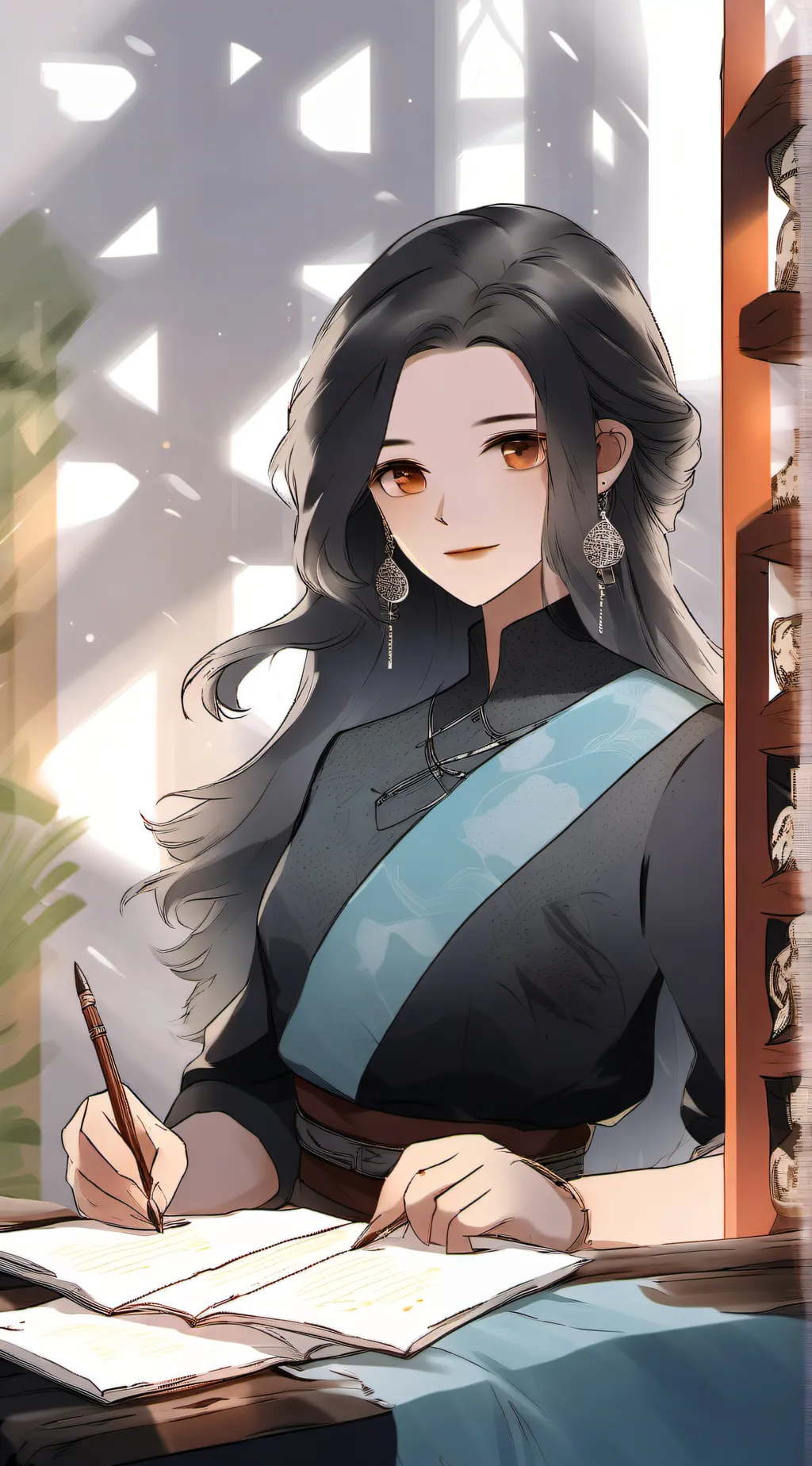 ai character: Clara  background