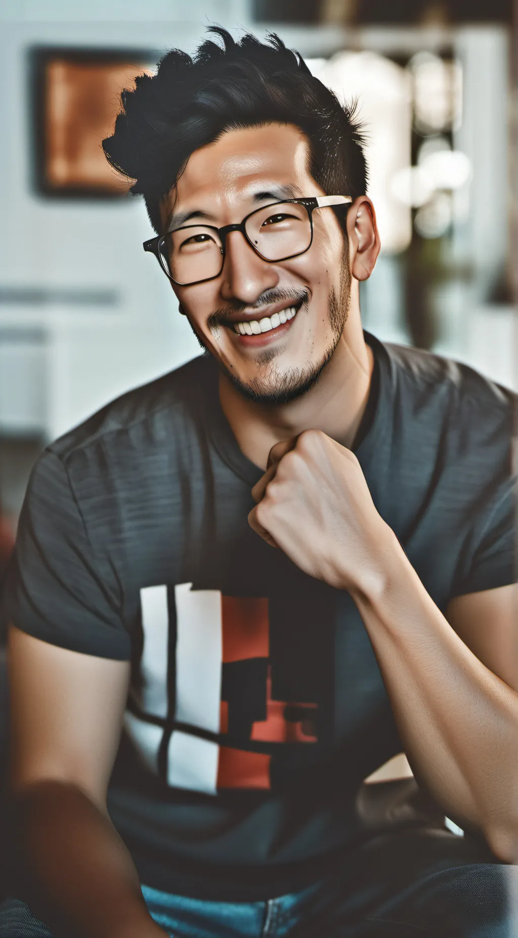 ai character: Markiplier  background