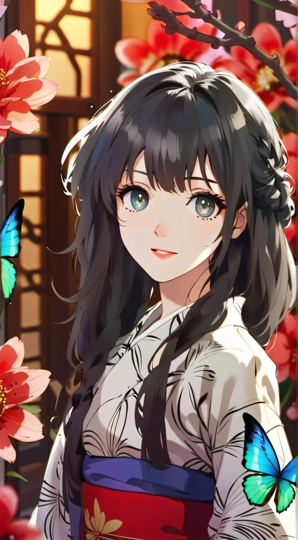 ai character: Maki Tokito  background