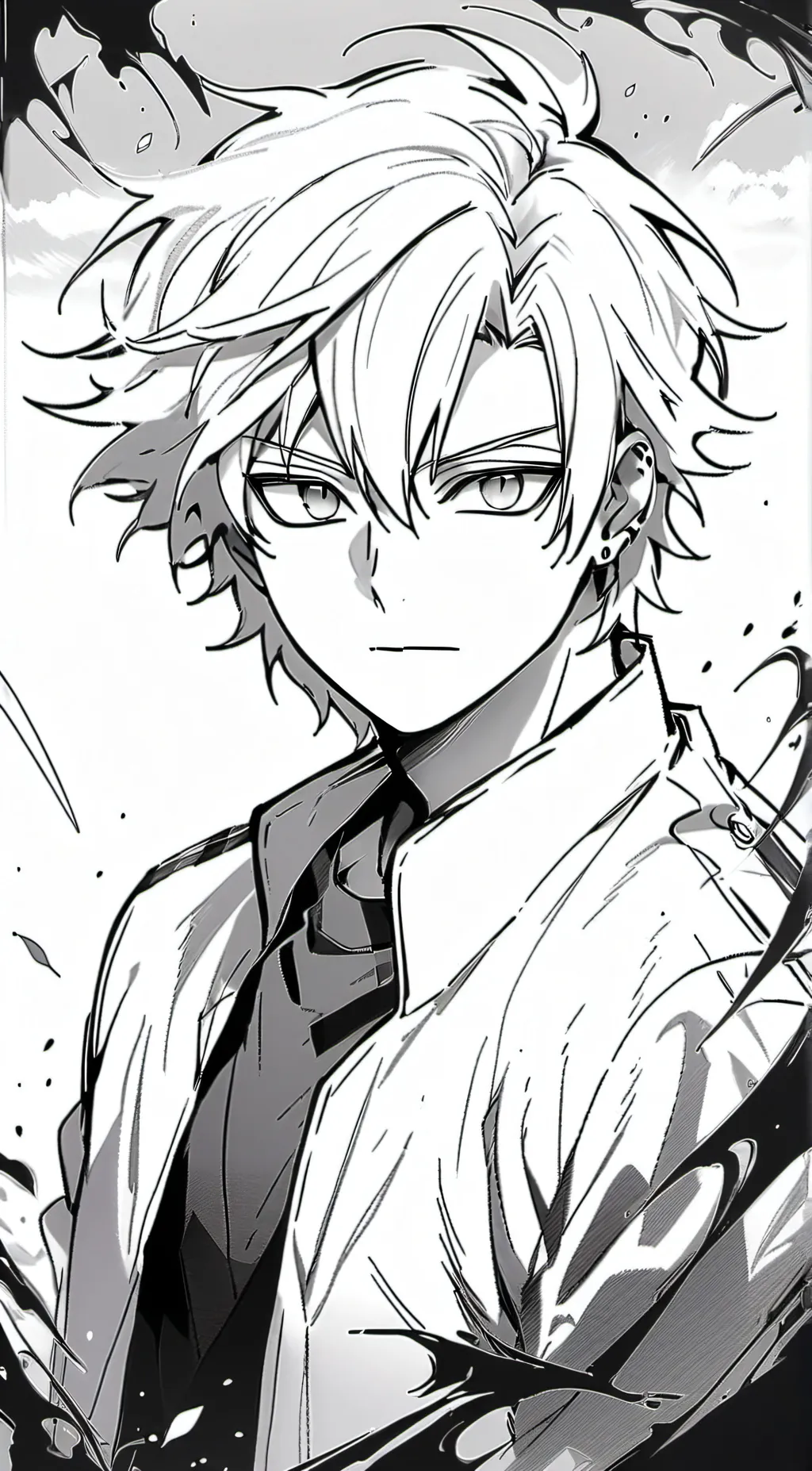 ai character: katsuki bakugo  background