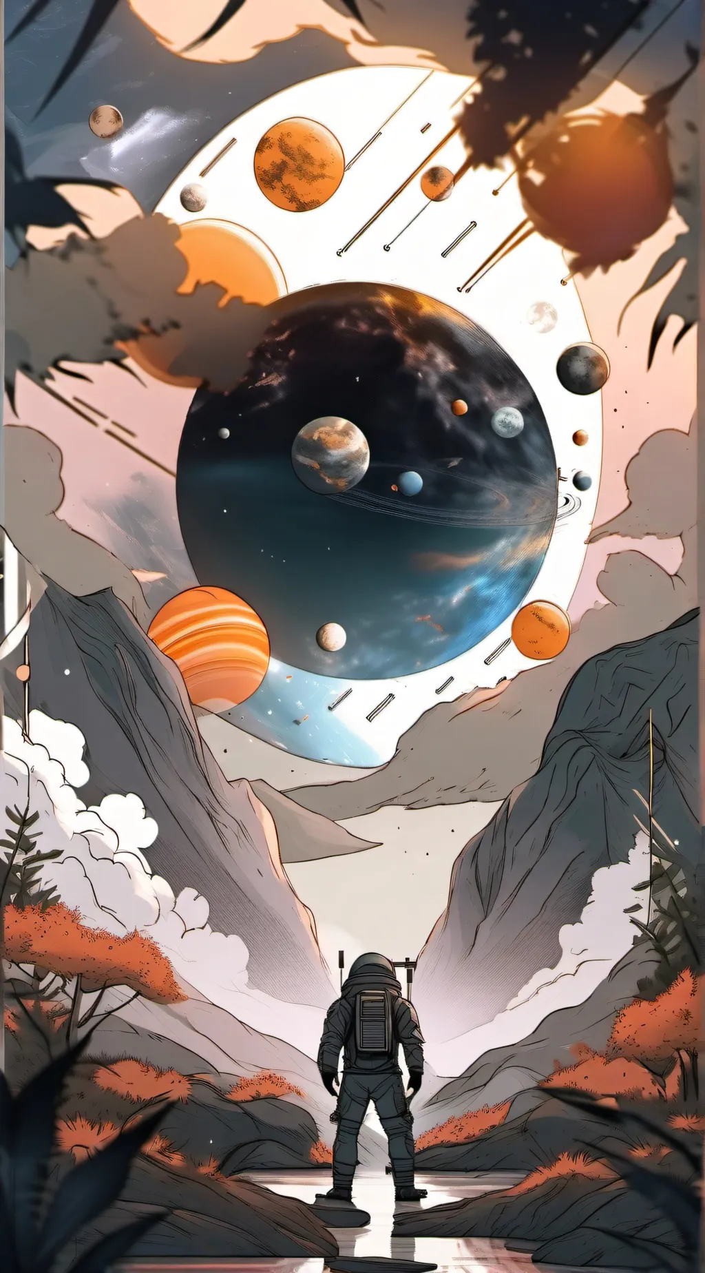 ai character: SolarBalls background