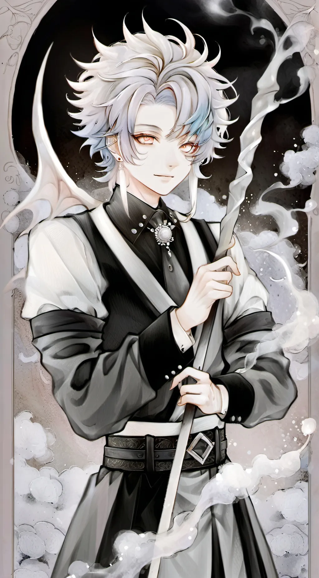 ai character: demon Slayer au background