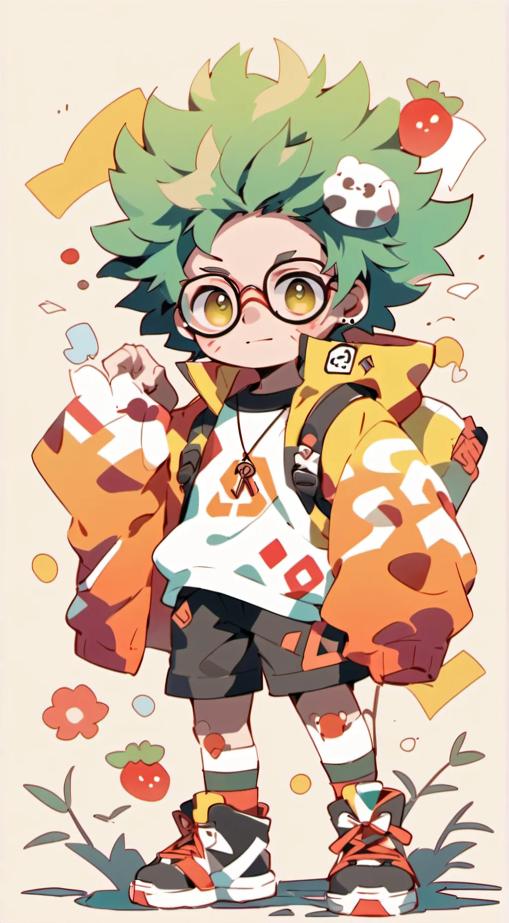 ai character: Poindexter  background