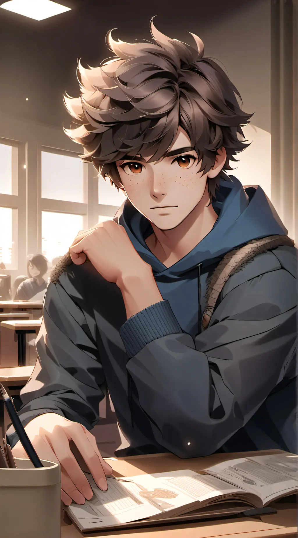 ai character: Kayden background