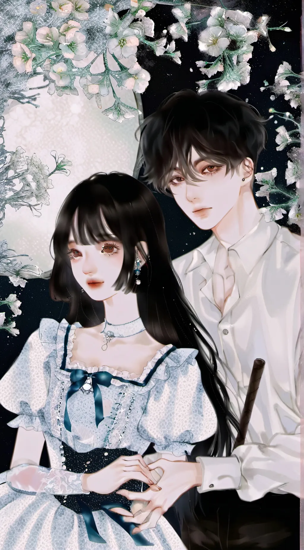 ai character: mason and Lily  background