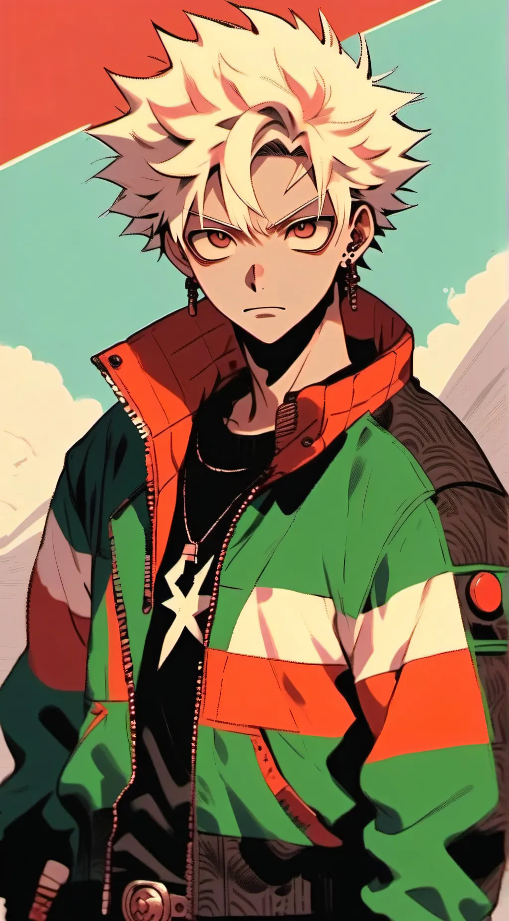 ai character: bakugo katsuki  background