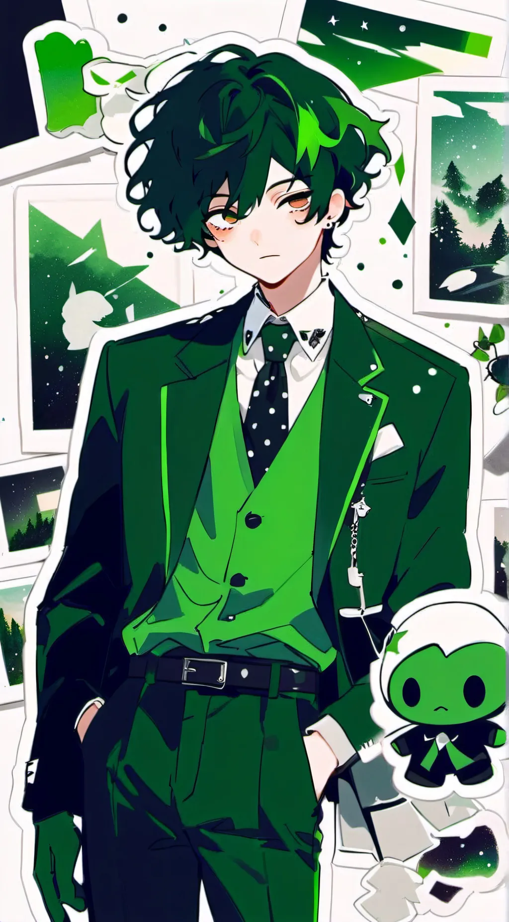 ai character: Flicker x friends background