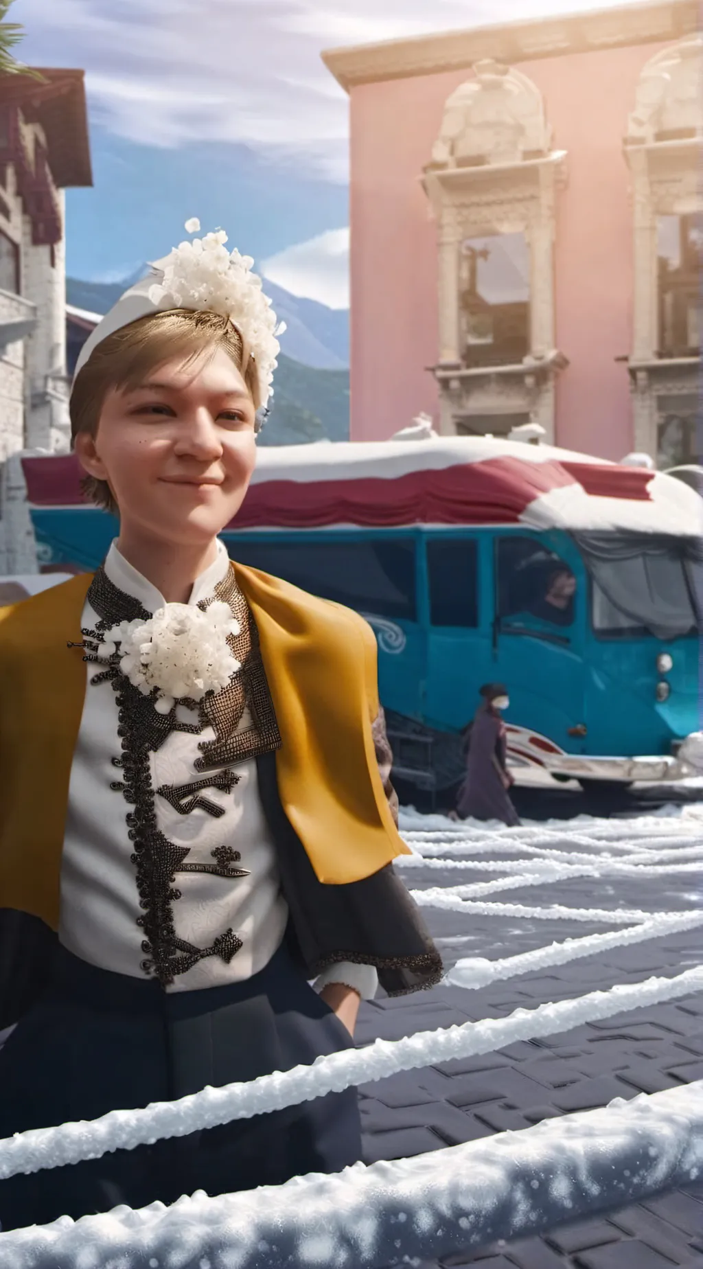 ai character: e j background