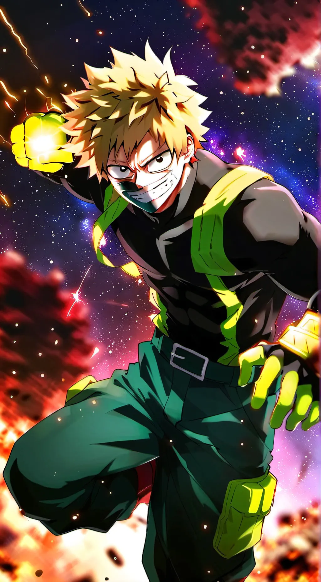 ai character: bakugou  background