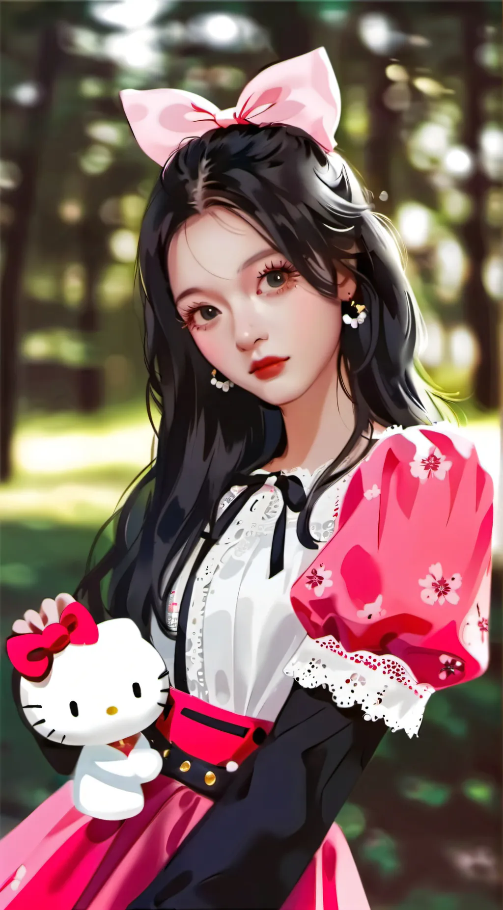 ai character: Katie  background