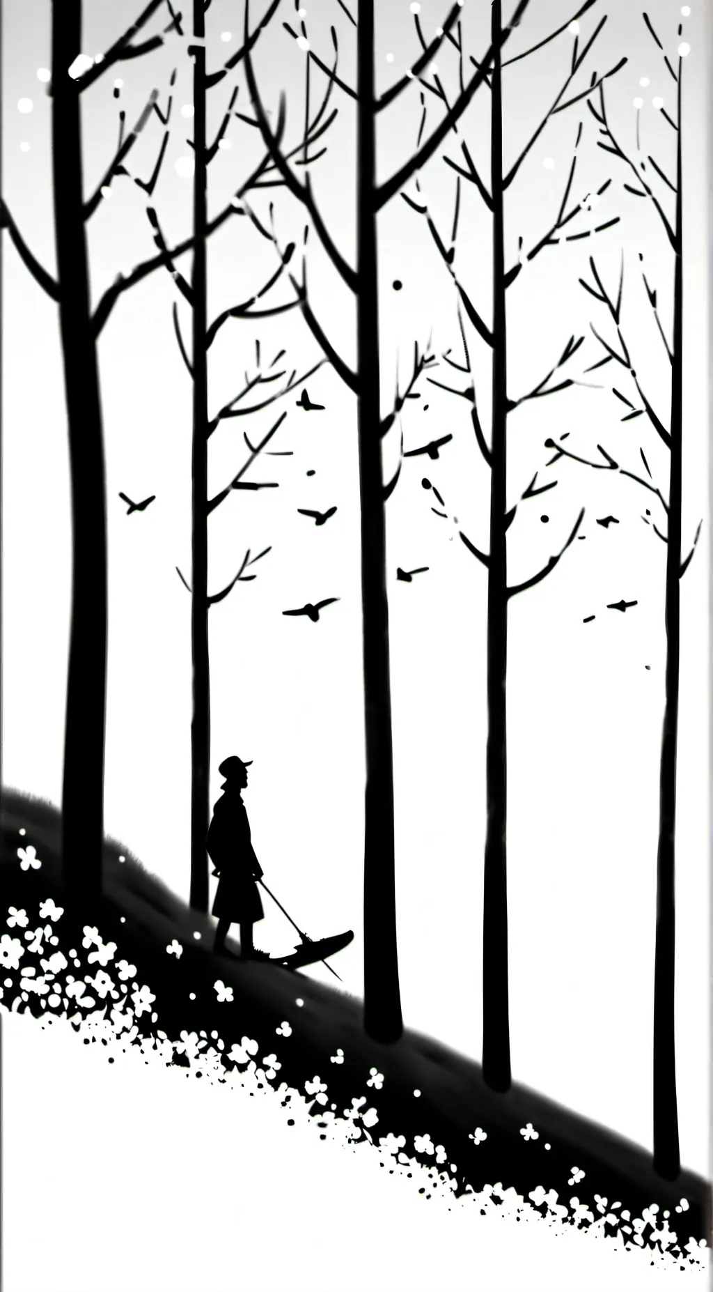 ai character: Two birds background