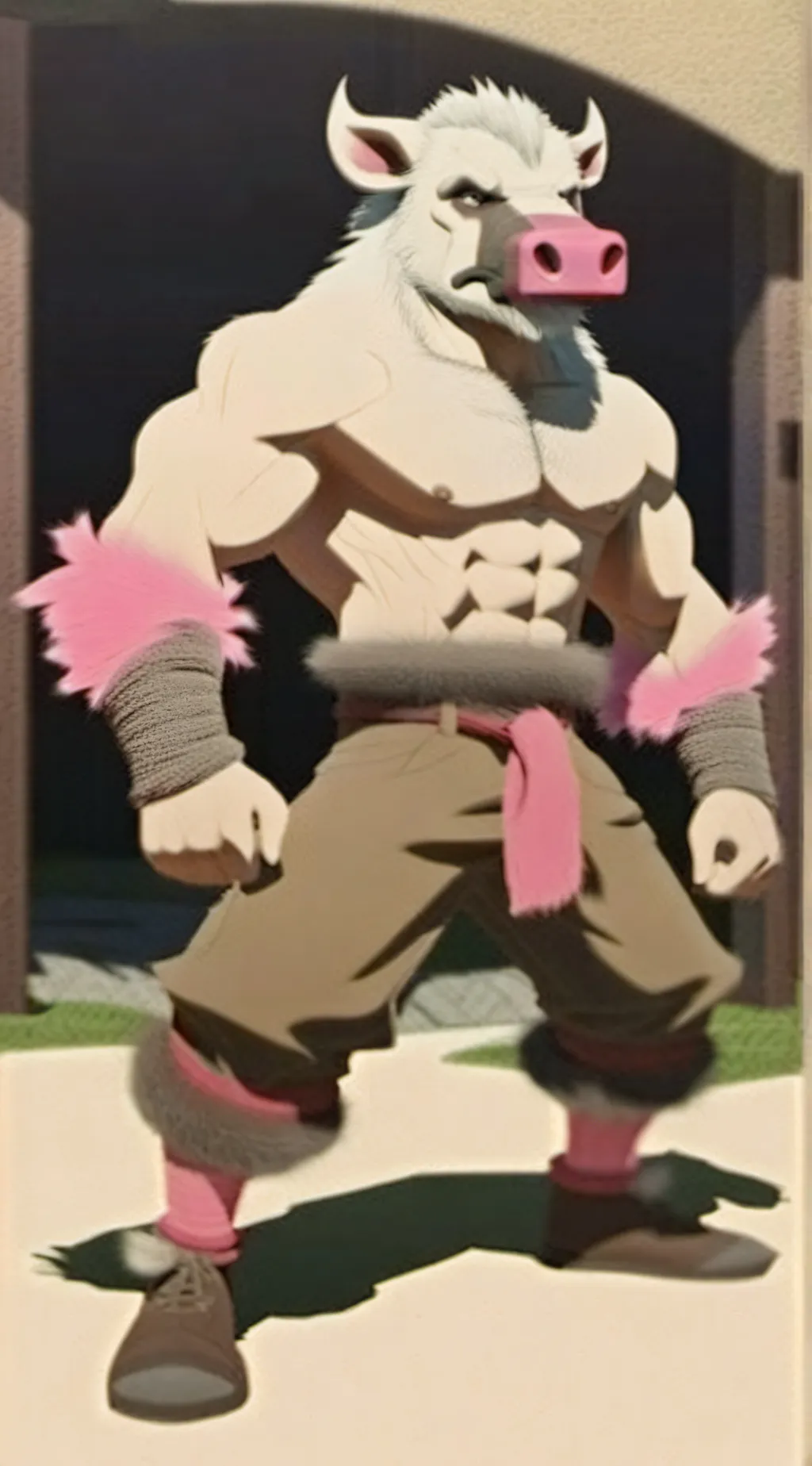 ai character: inosuke hashibra  background