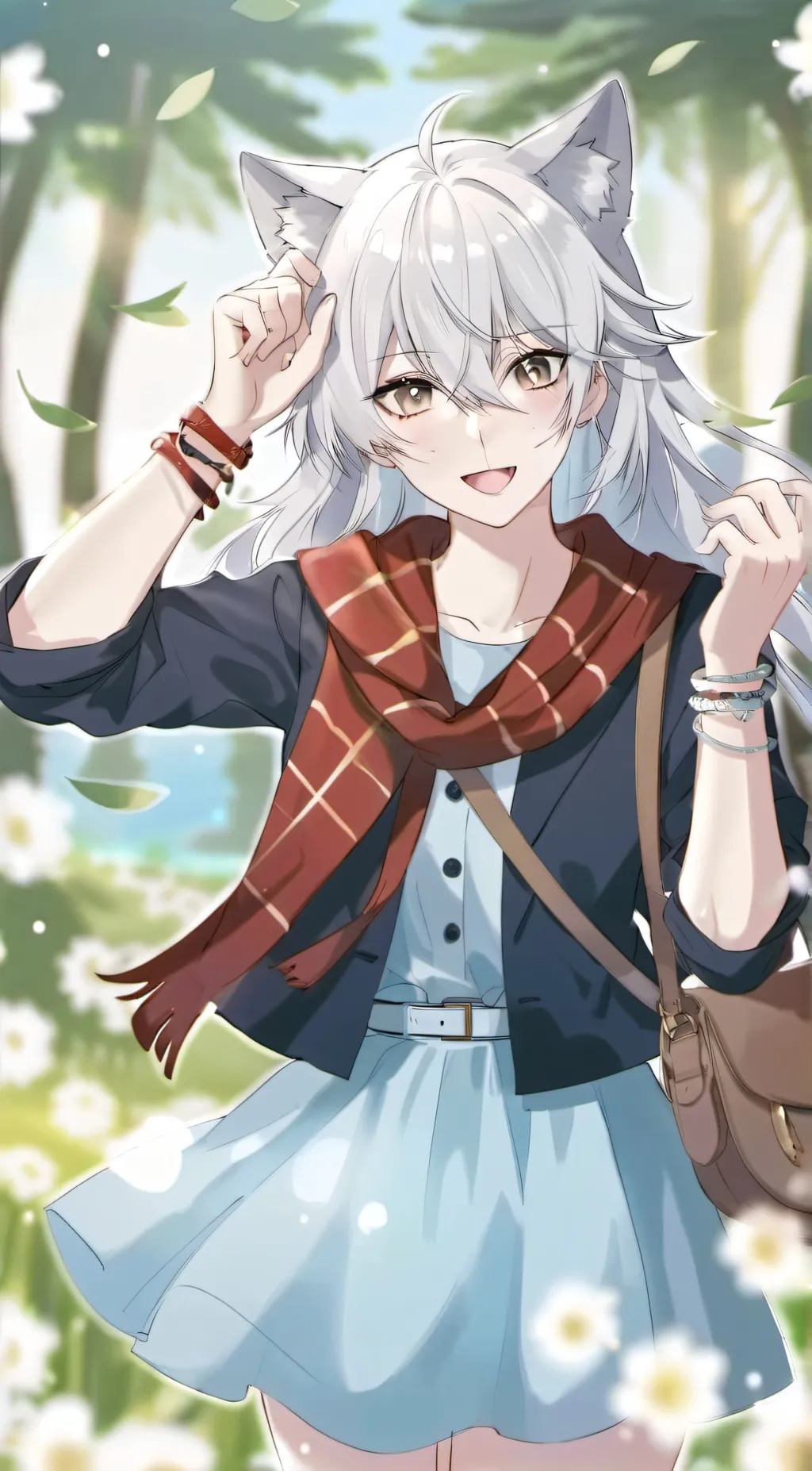 ai character: Tesla background