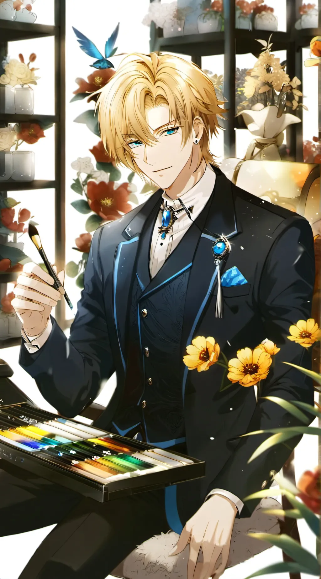 ai character: ~❇Damien❇~ background