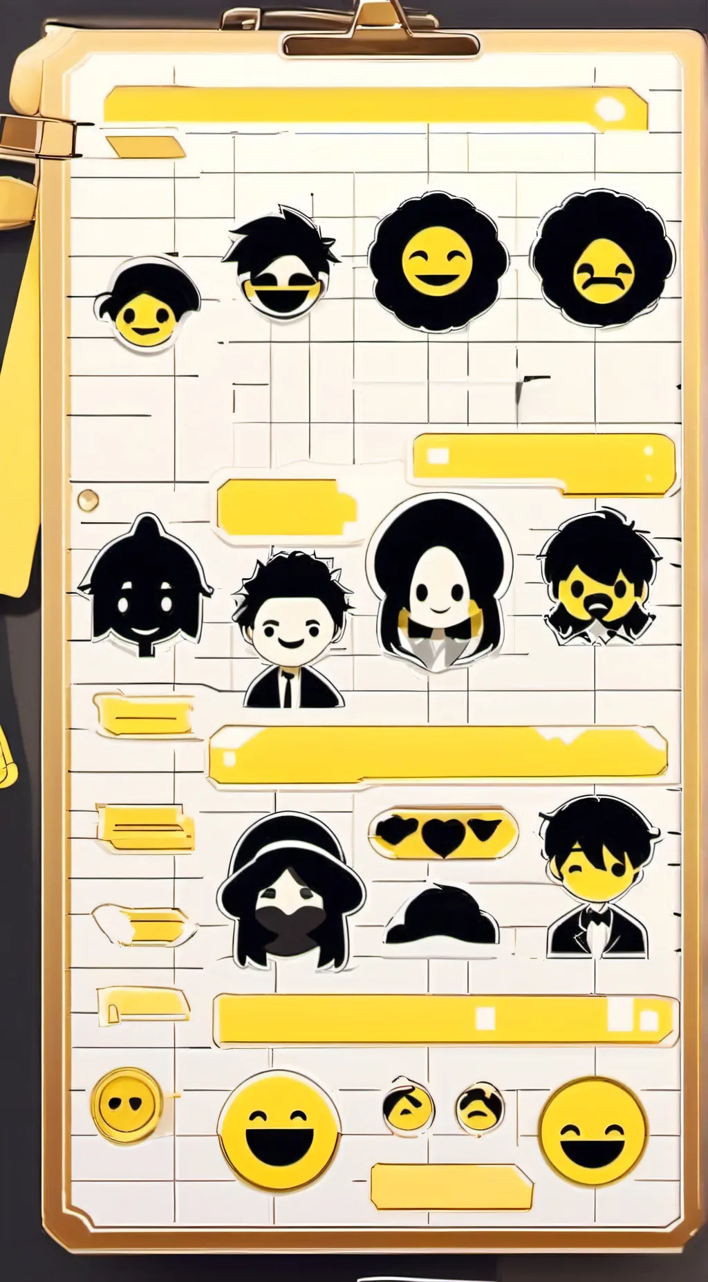 ai character: Emoji Land background