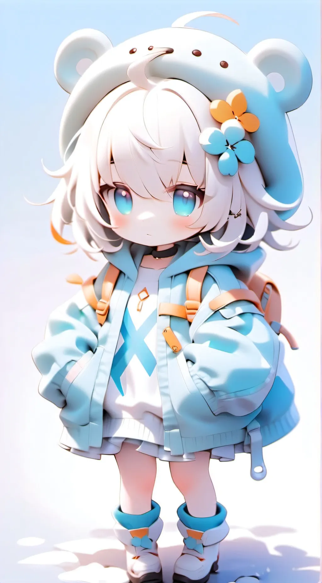 ai character: Spell red meme background