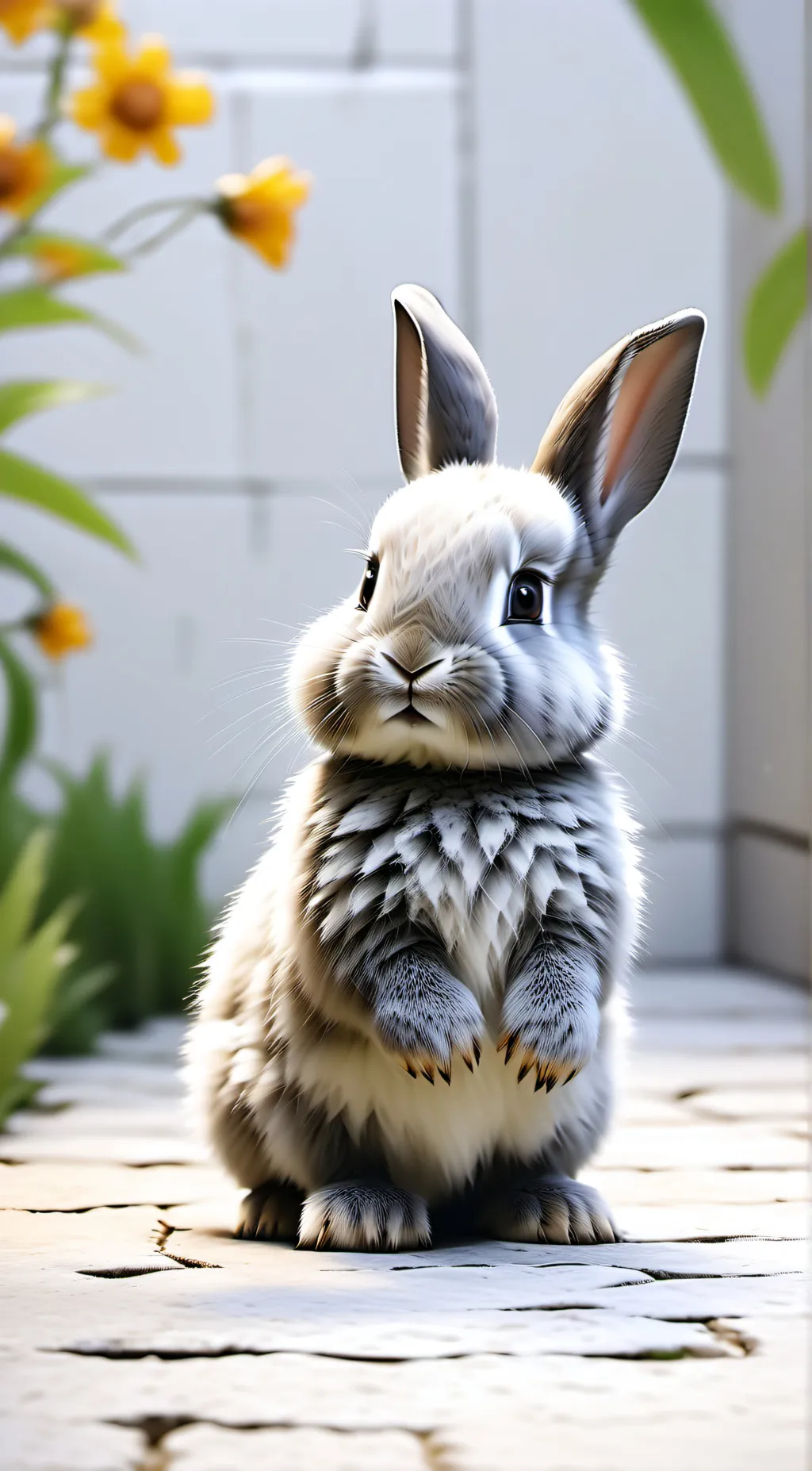 ai character: Fluffy background