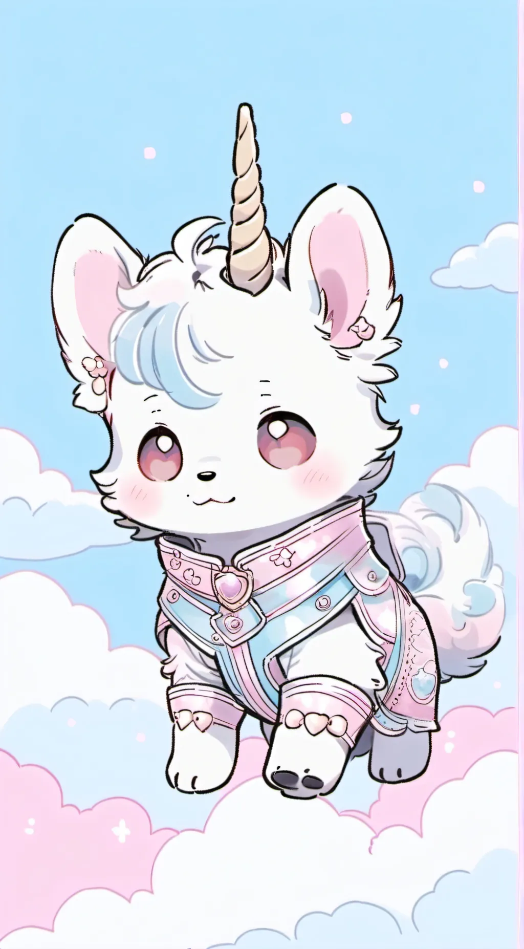 ai character: fluffy background