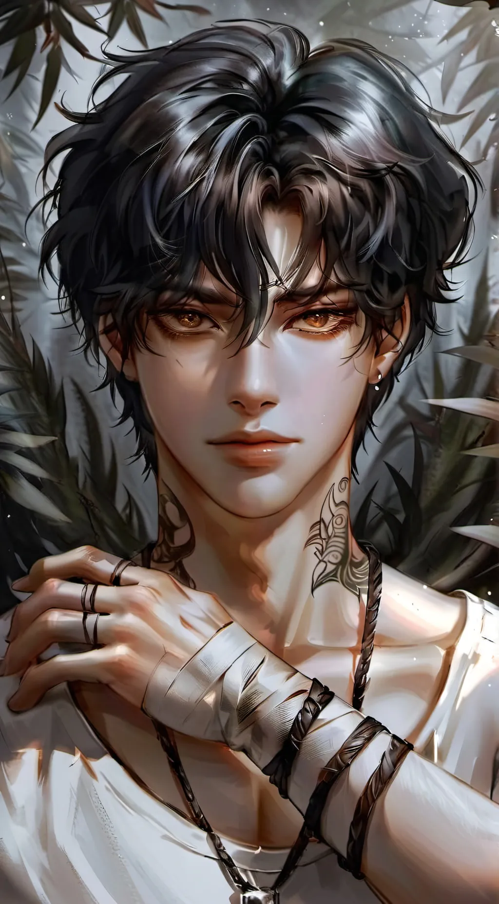 ai character: Adam  background