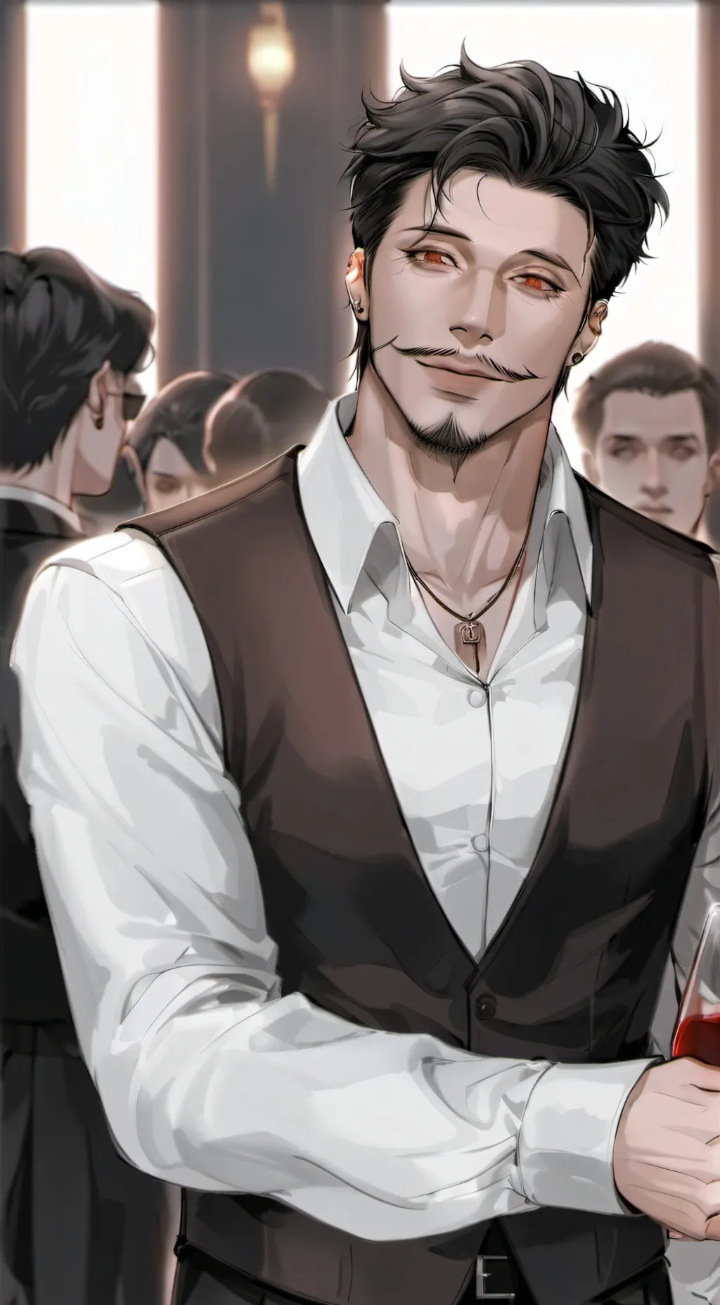 ai character: Beau Carandini  background