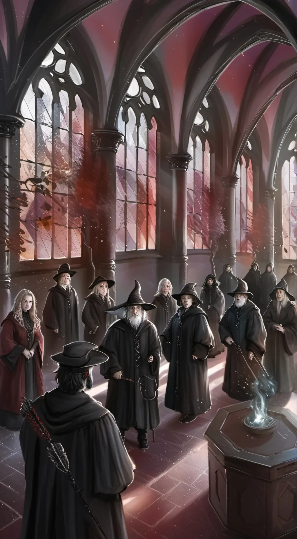 ai character: Hogwarts  background
