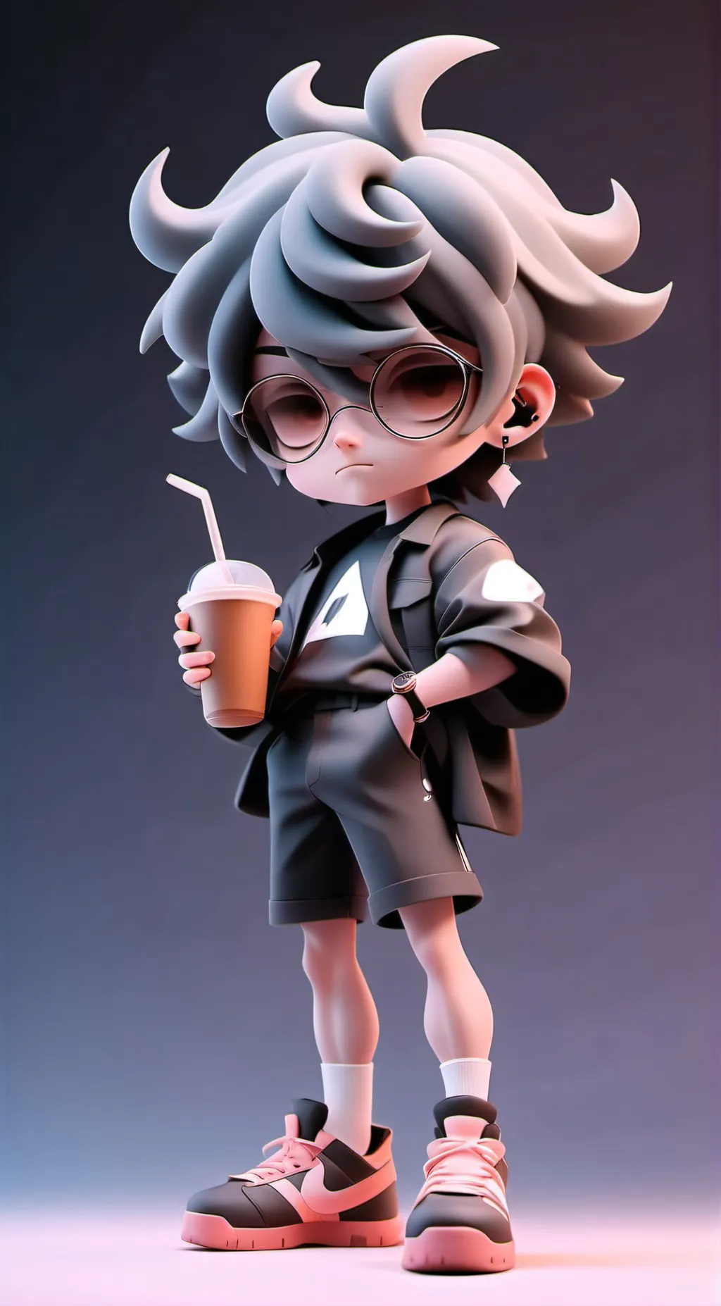 ai character: Has a cup background