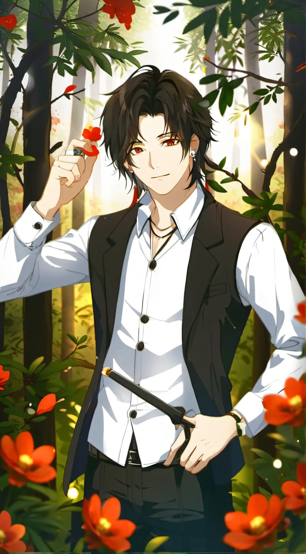 ai character: Demon slayer 💠 background