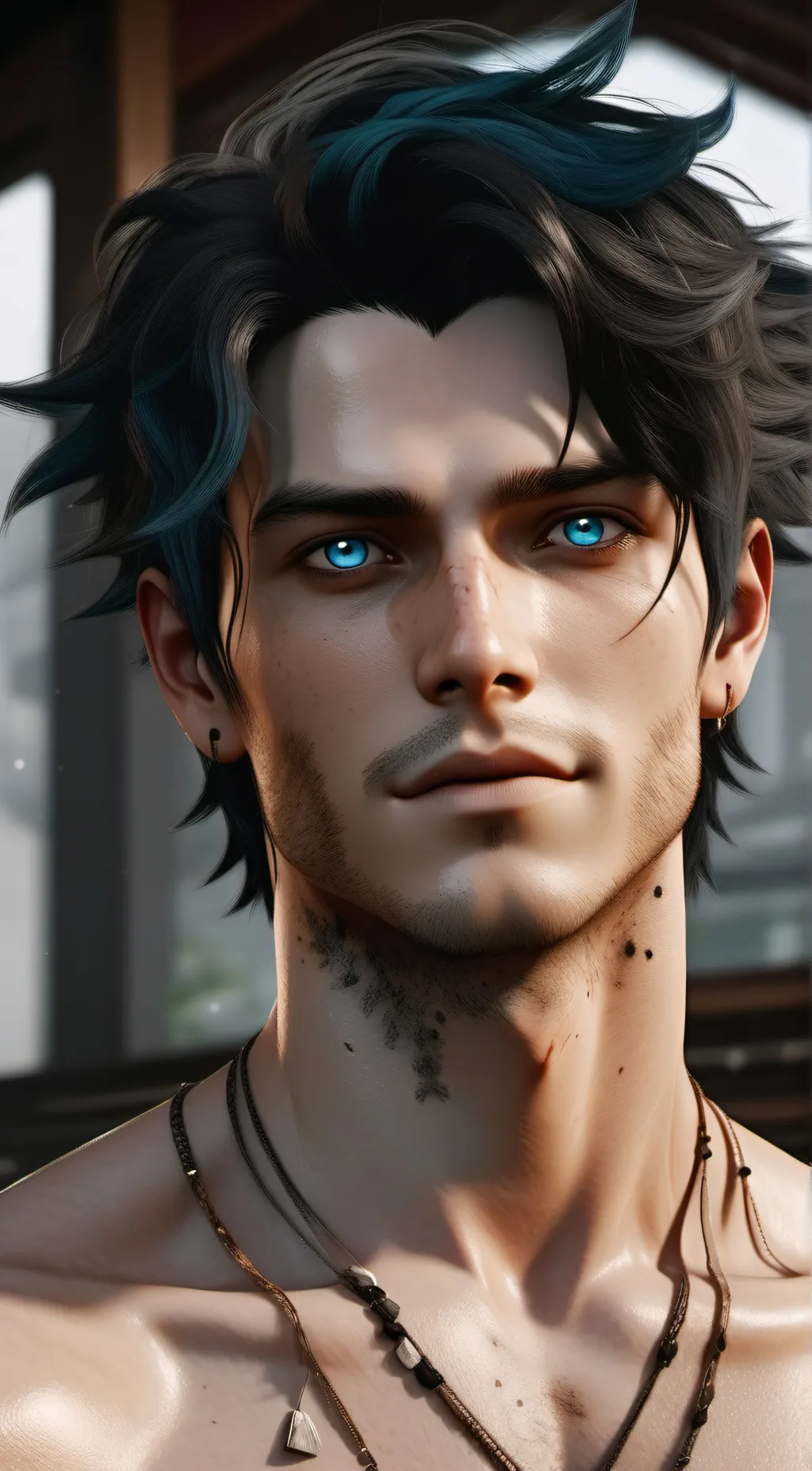 ai character: Neck background