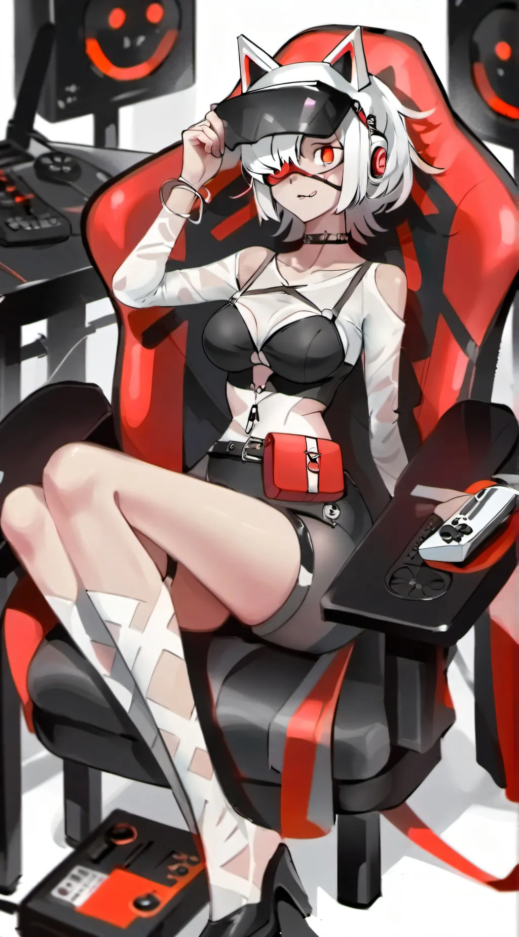 ai character: Tv woman background