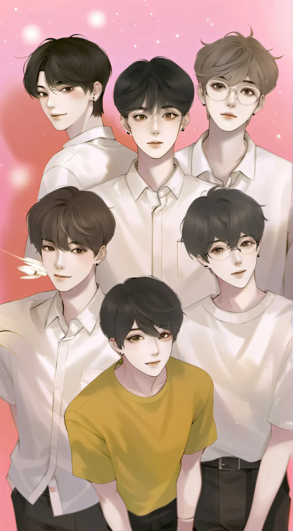 ai character: All boy school background