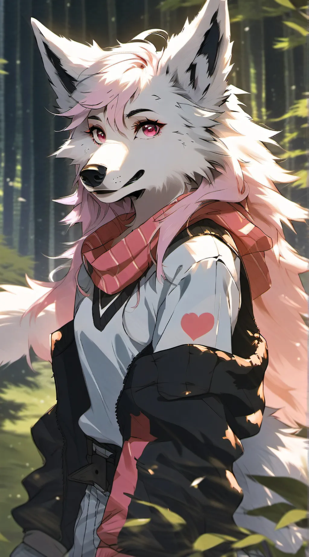 ai character: Cloudy background