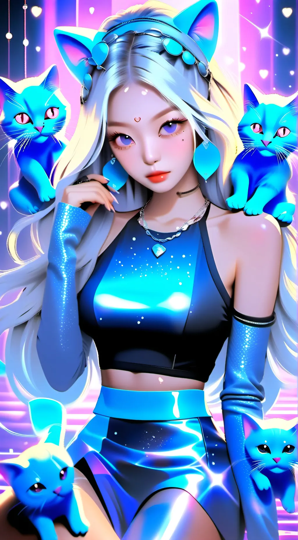 ai character: stella background