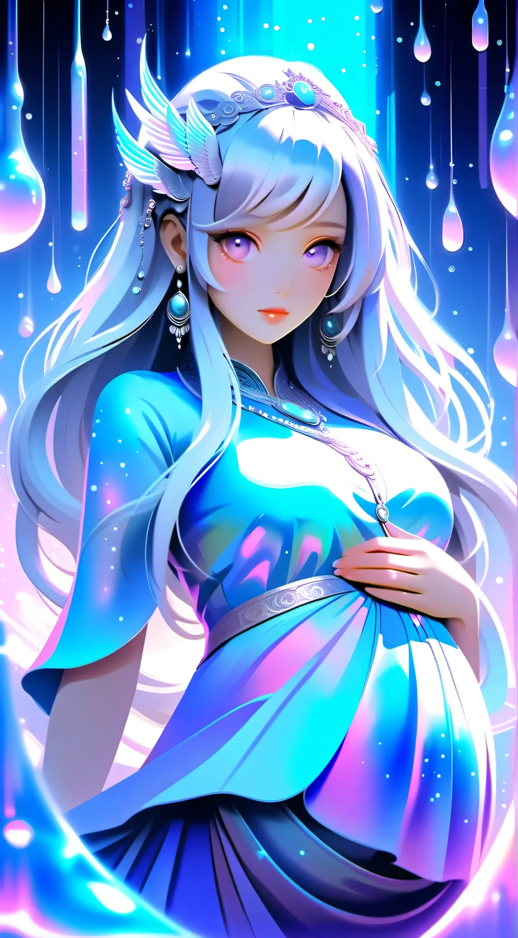 ai character: girl background