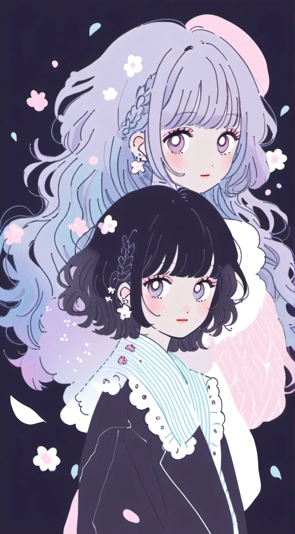 ai character: Luna and marie background