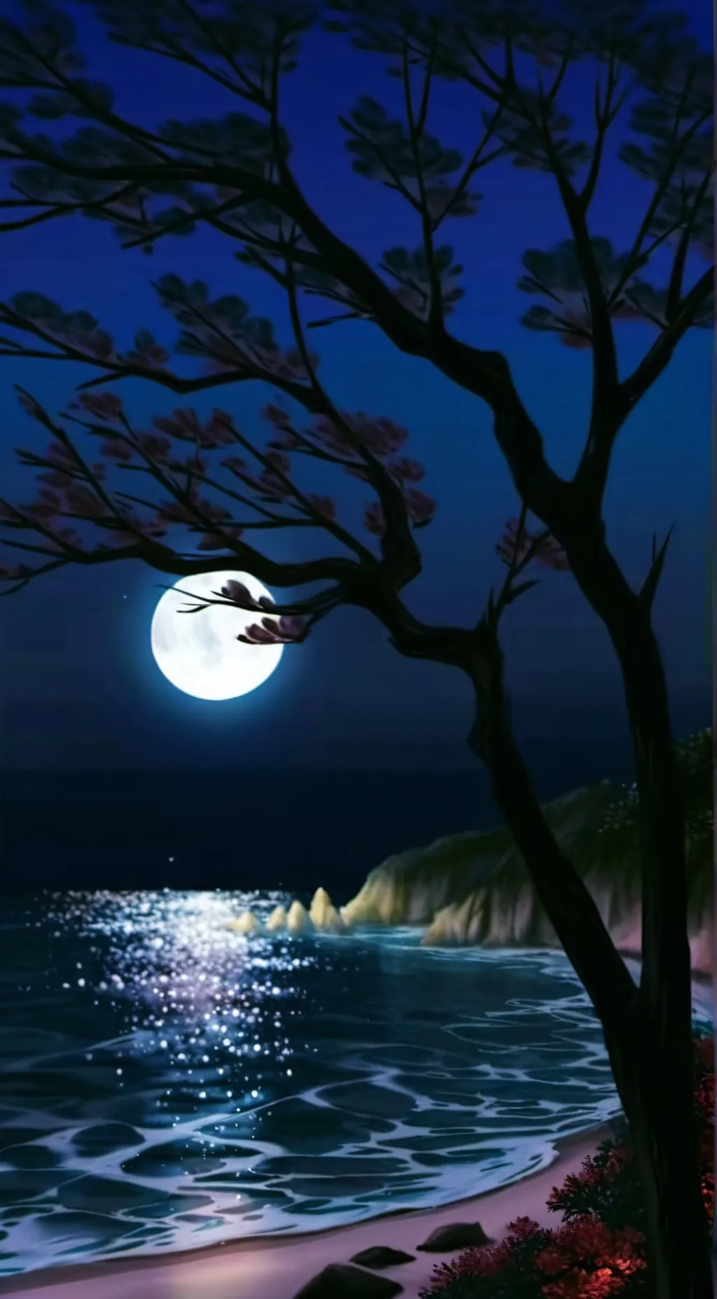 ai character: Mha the beach background