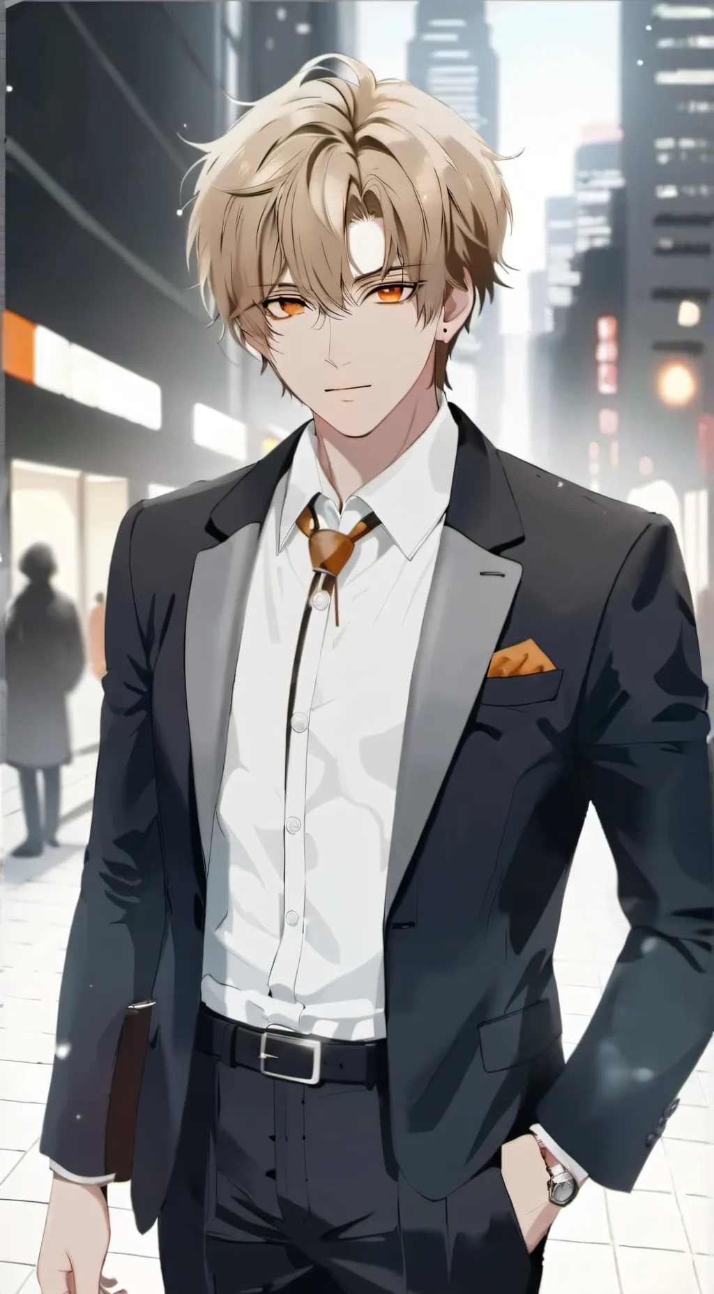 ai character: •|🖤| ROMEO|🖤|• background