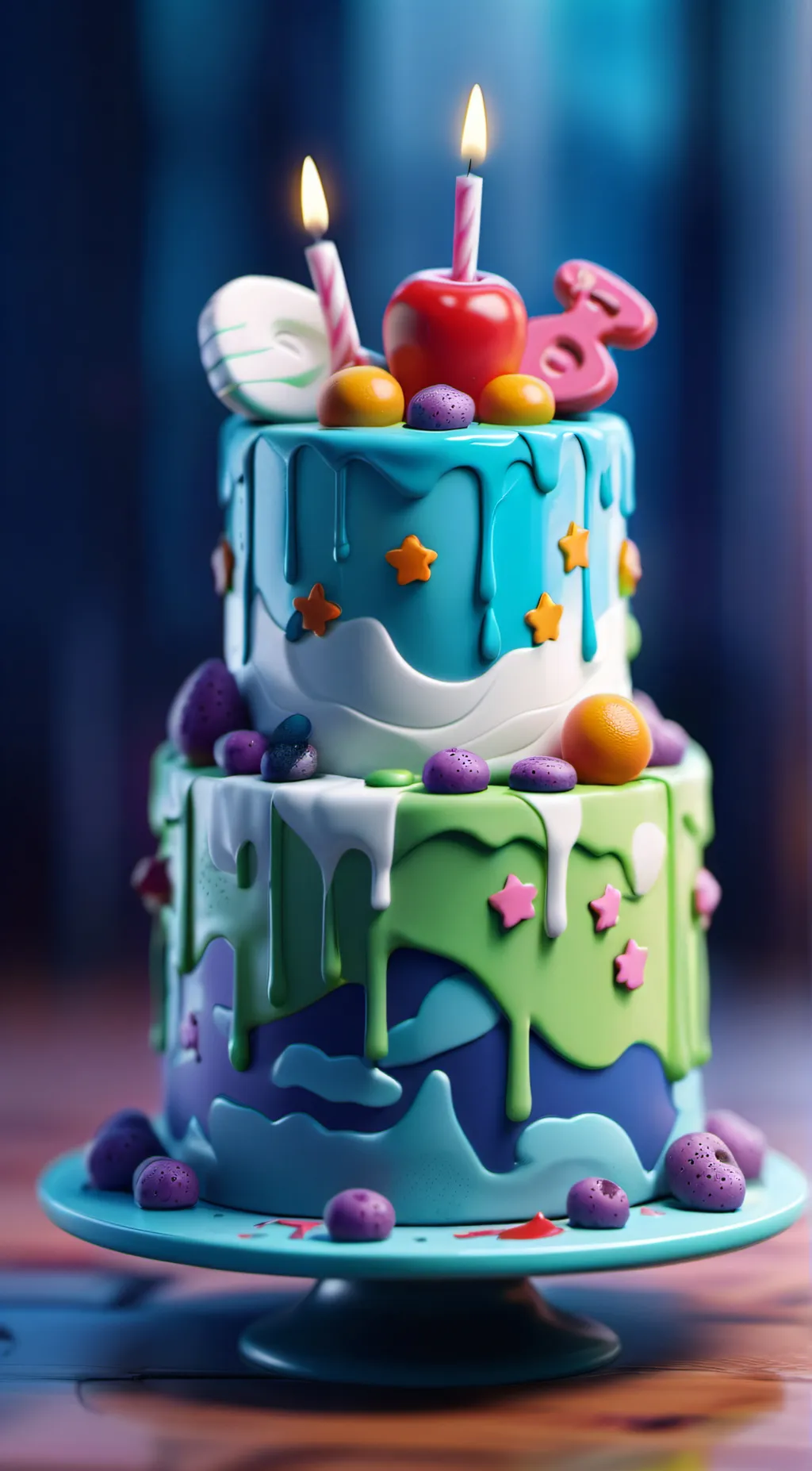 ai character: Happy birthday!  background