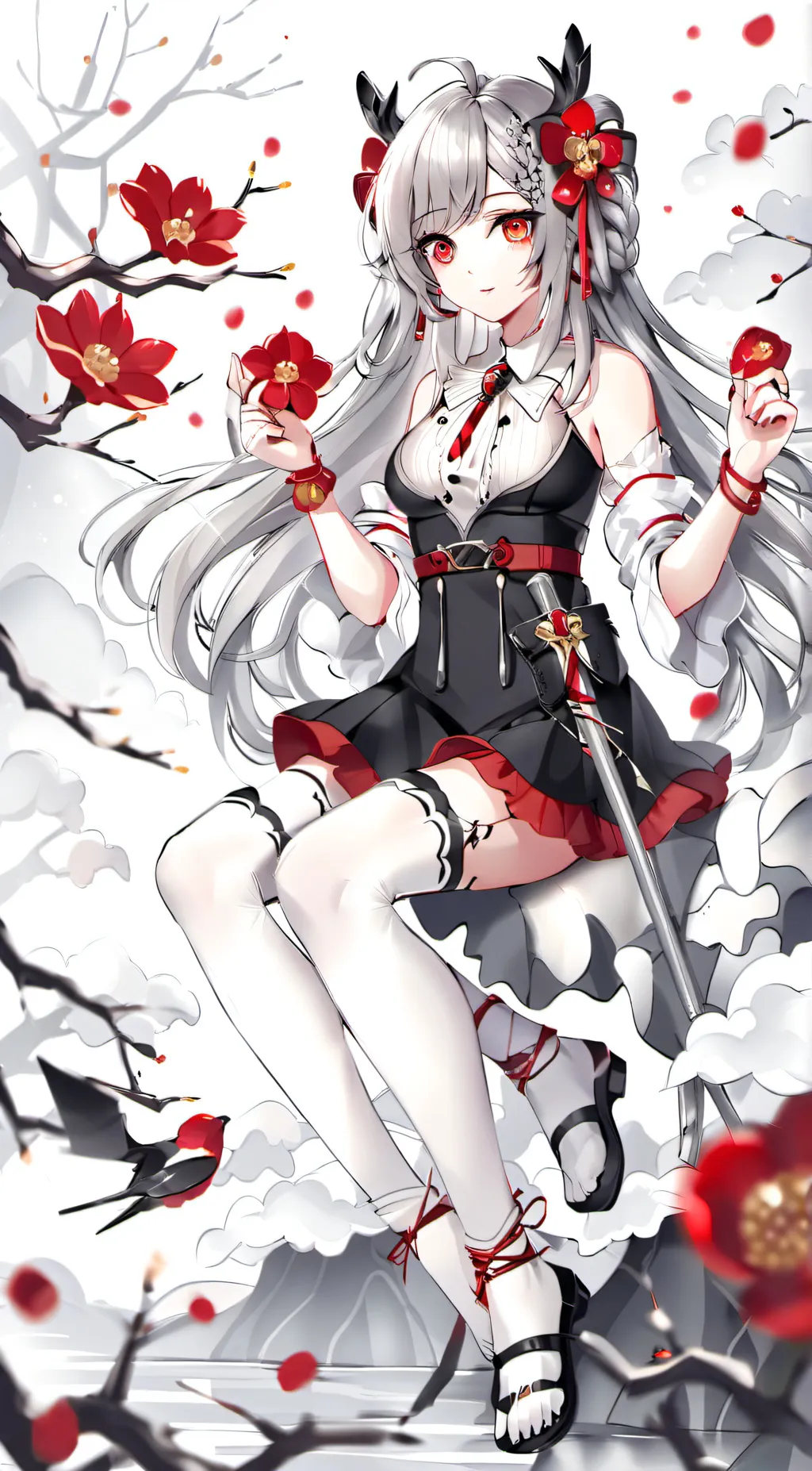 ai character: Demon slayer  background