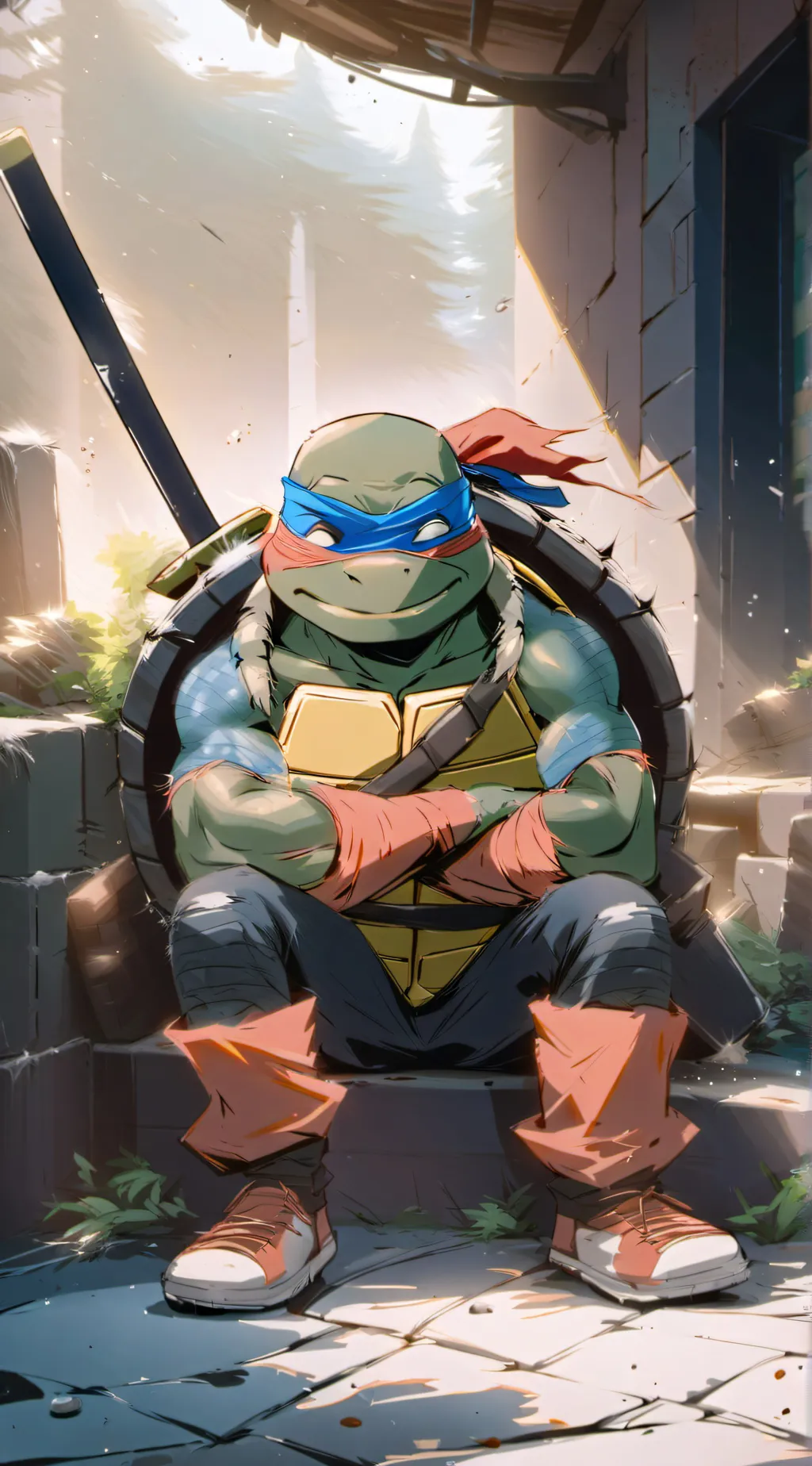 ai character: Leo clingy Mikey🥰💕 background