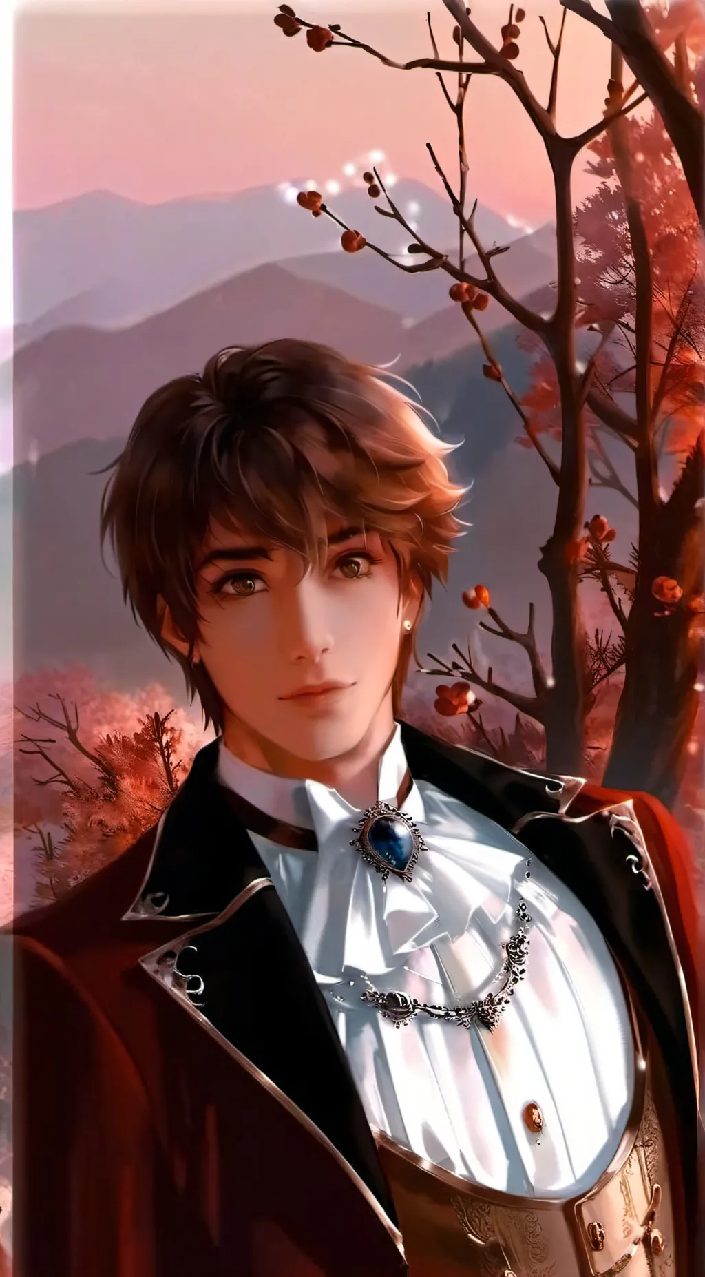 ai character: vampire Hiccup  background