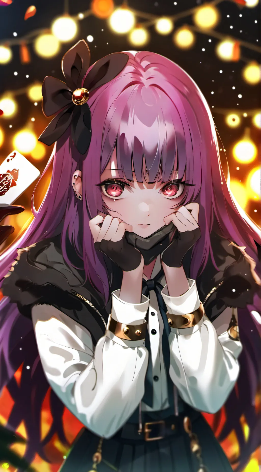 ai character: Goth girl background
