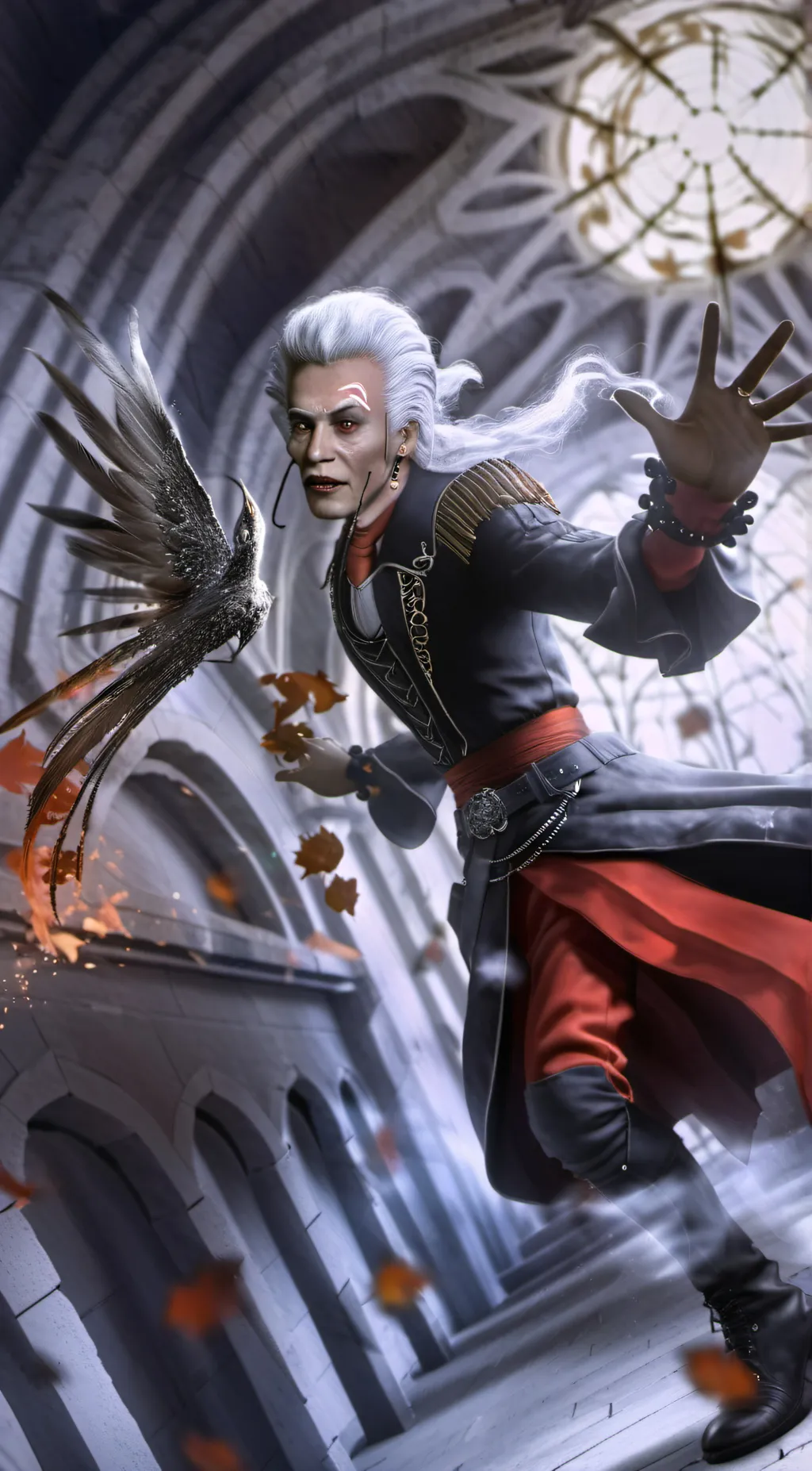 ai character: Hanzou  background