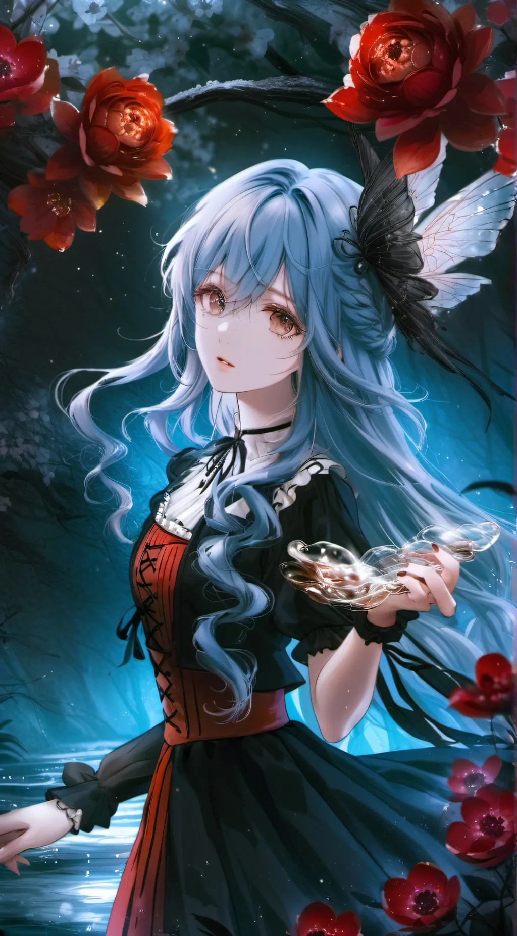 ai character: Miku mesmerizer  background