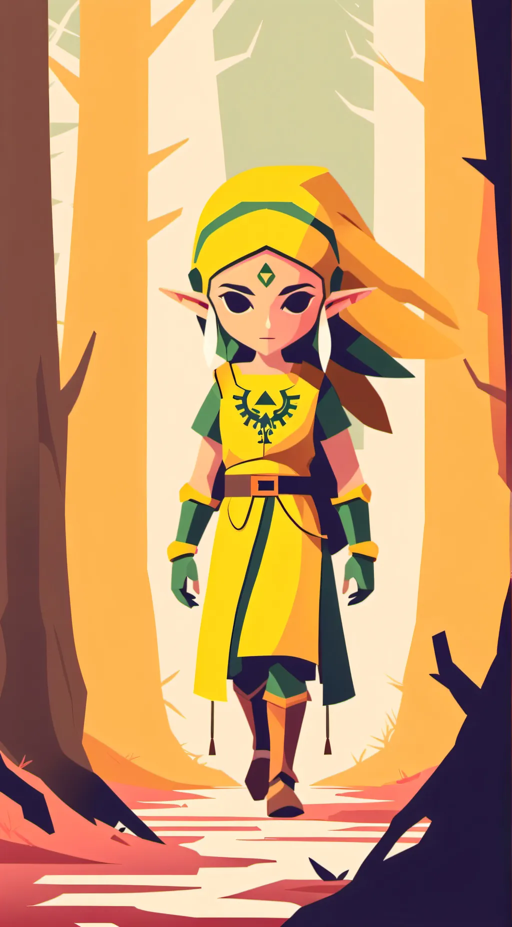 ai character: zelda background