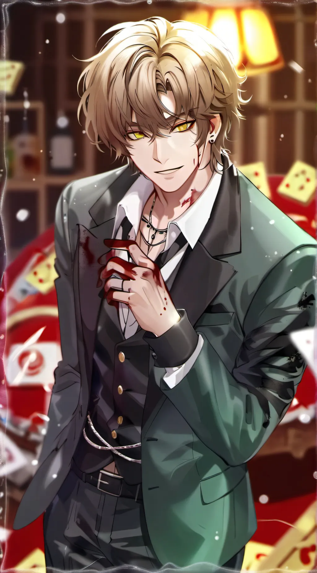 ai character: lewis ♡ background